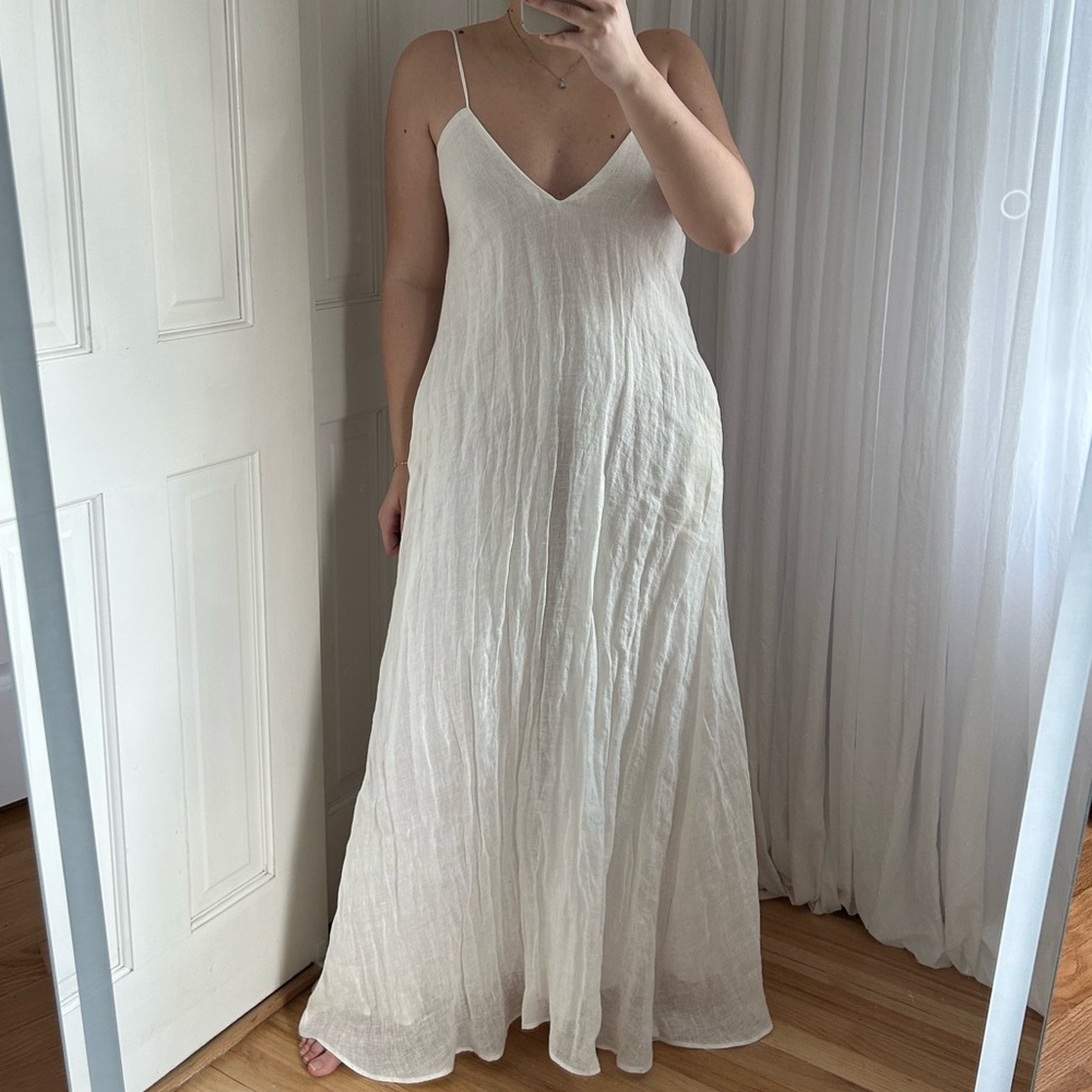 Zara White Maxi Dress